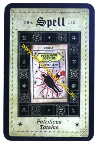 PARTS ONLY - Cluedo Harry Potter Board Game - (1) Petrificus Totalus Spell Card Only