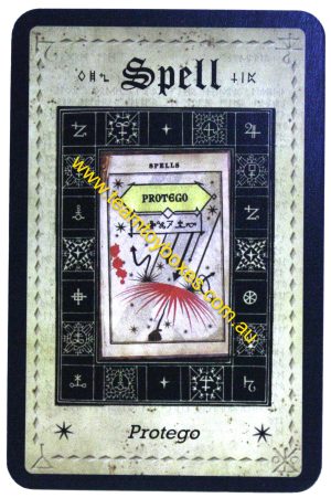 PARTS ONLY - Cluedo Harry Potter Board Game - (1) Protego Spell Card Only