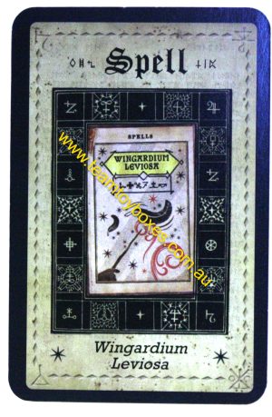 PARTS ONLY - Cluedo Harry Potter Board Game - (1) Wingardium Leviosa Spell Card Only