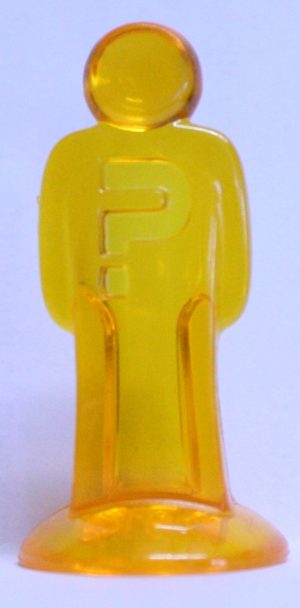 PARTS ONLY - Cluedo 2011 Electronic Arts Version - (1) Orange Character Token Only