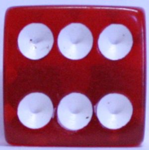 PARTS ONLY - Cluedo 2011 Electronic Arts Version - (1) Dice Only