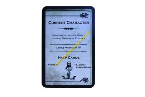 PARTS ONLY - Cluedo Harry Potter Board Game - (1) Current Character (lose 2 pinches) Dark Deck Card Only