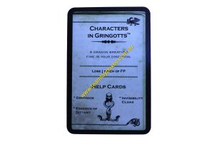 PARTS ONLY - Cluedo Harry Potter Board Game - (1) Characters in Gringotts (lose 1 pinch) Dark Deck Card Only