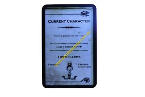 PARTS ONLY - Cluedo Harry Potter Board Game - (1) Current Character (lose 3 pinches) Dark Deck Card Only