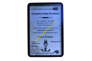 PARTS ONLY - Cluedo Harry Potter Board Game - (1) Characters Outside (lose 2 pinches) Dark Deck Card Only