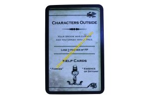 PARTS ONLY - Cluedo Harry Potter Board Game - (1) Characters Outside (lose 2 pinches) Dark Deck Card Only