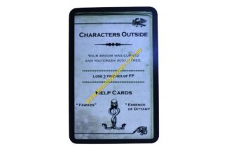 PARTS ONLY - Cluedo Harry Potter Board Game - (1) Characters Outside (lose 2 pinches) Dark Deck Card Only