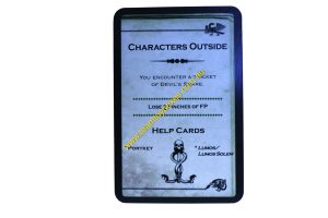 PARTS ONLY - Cluedo Harry Potter Board Game - (1) Characters Outside (lose 2 pinches) Dark Deck Card Only