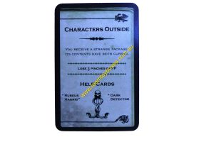 PARTS ONLY - Cluedo Harry Potter Board Game - (1) Characters Outside (lose 3 pinches) Dark Deck Card Only