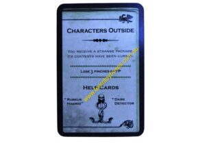 PARTS ONLY - Cluedo Harry Potter Board Game - (1) Characters Outside (lose 3 pinches) Dark Deck Card Only
