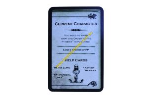 PARTS ONLY - Cluedo Harry Potter Board Game - (1) Current Character (lose 2 pinches) Dark Deck Card Only