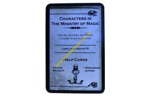 PARTS ONLY - Cluedo Harry Potter Board Game - (1) Characters in The Ministry of Magic (lose 2 pinches) Dark Deck Card Only