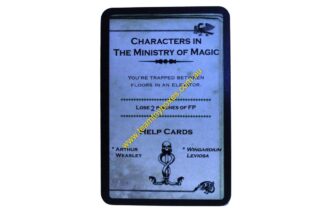 PARTS ONLY - Cluedo Harry Potter Board Game - (1) Characters in The Ministry of Magic (lose 2 pinches) Dark Deck Card Only