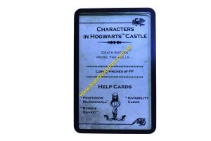 PARTS ONLY - Cluedo Harry Potter Board Game - (1) Characters in Hogwarts Castle (lose 2 pinches) Dark Deck Card Only
