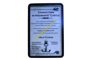 PARTS ONLY - Cluedo Harry Potter Board Game - (1) Characters in Hogwarts Castle (lose 2 pinches) Dark Deck Card Only