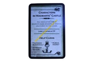 PARTS ONLY - Cluedo Harry Potter Board Game - (1) Characters in Hogwarts Castle (lose 2 pinches) Dark Deck Card Only