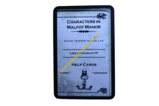PARTS ONLY - Cluedo Harry Potter Board Game - (1) Characters in Malfoy Manor (lose 3 pinches) Dark Deck Card Only