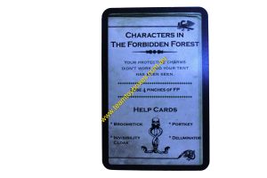 PARTS ONLY - Cluedo Harry Potter Board Game - (1) Characters in The Forbidden Forest (lose 4 pinches) Dark Deck Card Only