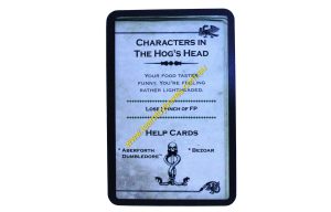 PARTS ONLY - Cluedo Harry Potter Board Game - (1) Characters in The Hogs Head (lose 1 pinch) Dark Deck Card Only