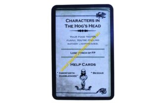 PARTS ONLY - Cluedo Harry Potter Board Game - (1) Characters in The Hogs Head (lose 1 pinch) Dark Deck Card Only