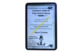 PARTS ONLY - Cluedo Harry Potter Board Game - (1) Characters in The Hogs Head (lose 2 pinches) Dark Deck Card Only