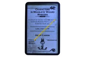 PARTS ONLY - Cluedo Harry Potter Board Game - (1) Characters in Weasleys Wizard Wheezes (lose 1 pinch) Dark Deck Card Only